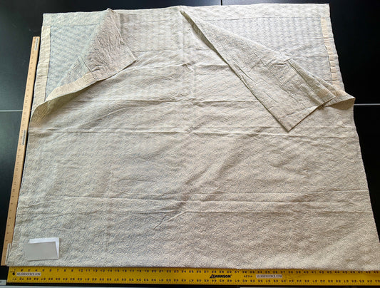 Grey Watkins Scalamandre Constant Motion Light Sky Blue Cream White Music Note Fiddle Head - 2.4 yards - MSRP USD 160/Y