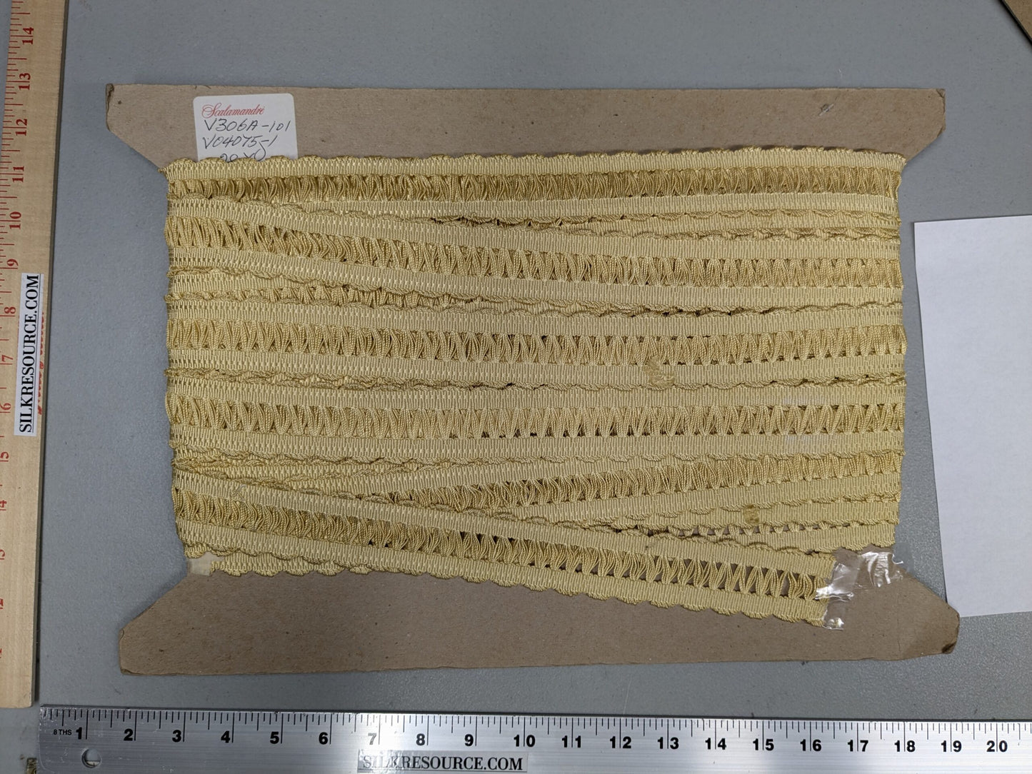 By yd SCALAMANDRE YELLOW PURE GOLD 100% SILK OPEN WEAVE V306A-101 (Copy)