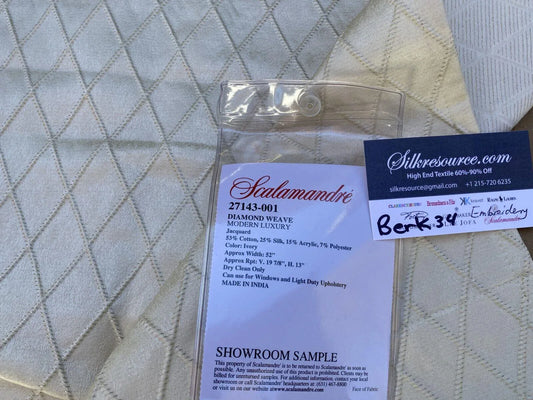 4 Berkbox34 Scalamandre Embroidery Diamond Weave Modern Luxury Jacquard Ivory