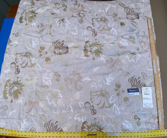 5 Berkbox37 Length Scalamandre Mostar Pale Neutrals Flower Power Embroidery 1.25y MSRP USD 294/Y (copy)