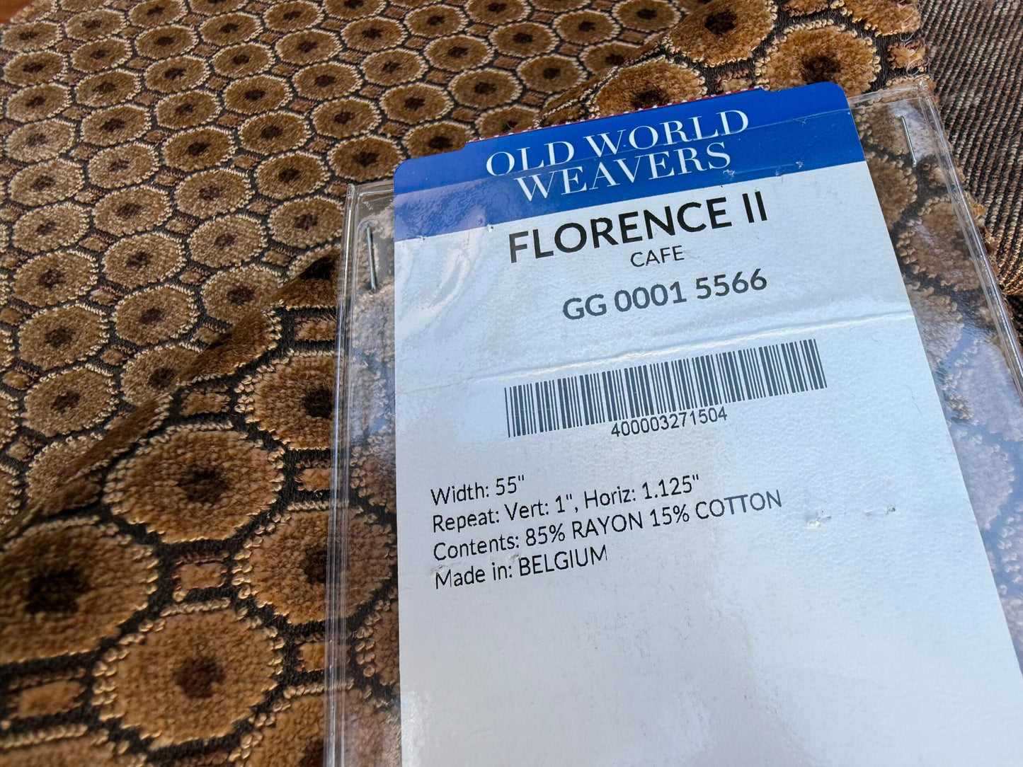 17 Berkbox106 Square Scalamandre Florence II Cafe Brown Dots Circle Geometric MSRP USD492/y