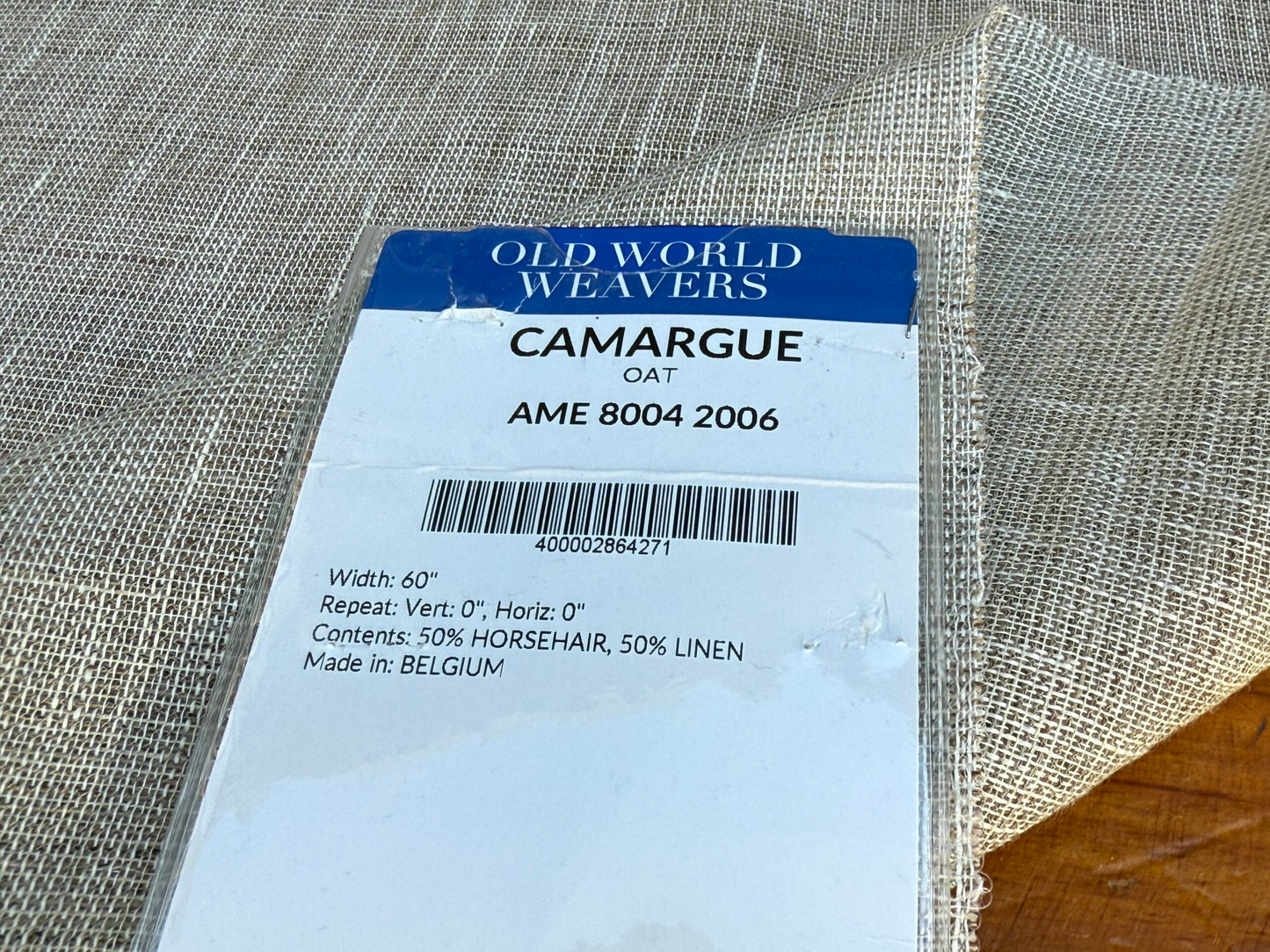 25 Berkbox106 18" x 18" Square Scalamandre Lelievre Paris Camargue Oat Beige Solid Texture Wool MSRP USD 590/y