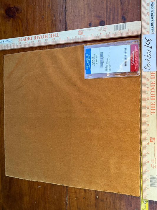 43 Berkbox106 17" x 17" Square Scalamandre Dante Marigold Gold Velvet Solid Polyester MSRP USD 178/y