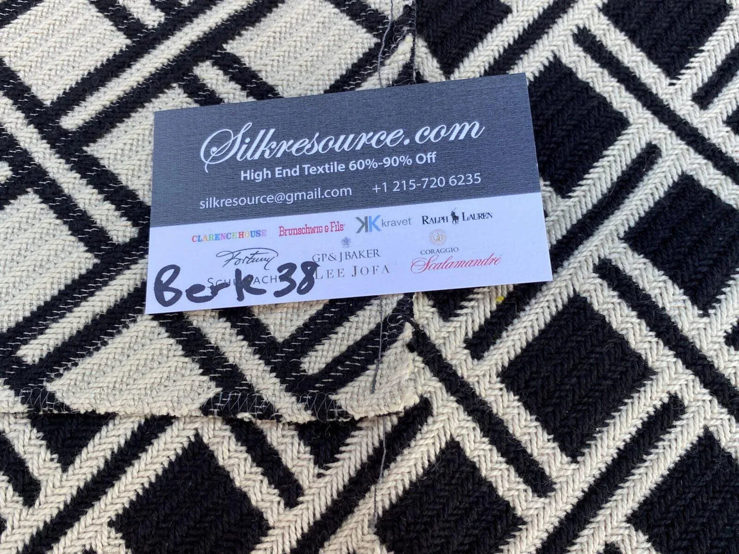 6 Berkbox38 Scalamandre Woven Black And White