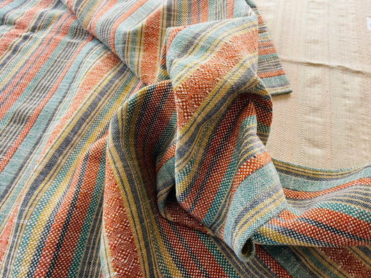 6 Berkbox107 2.4yards Scalamandre Alhambra Estoril Pumpkin Sky Stripe Jacquard