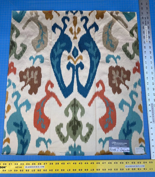 5a Berkbox7 Scalamandre Embroidery Mandalay Ikat Spice Market MSRP USD 414
