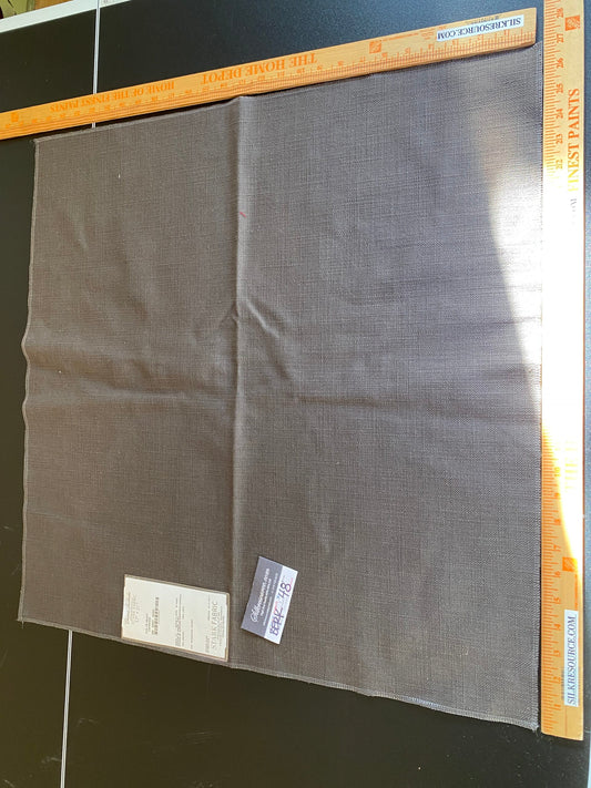 Scalamandre ECO FR Heavy Espresso Viscose Plain Dark Brown - Square 27″x 27″