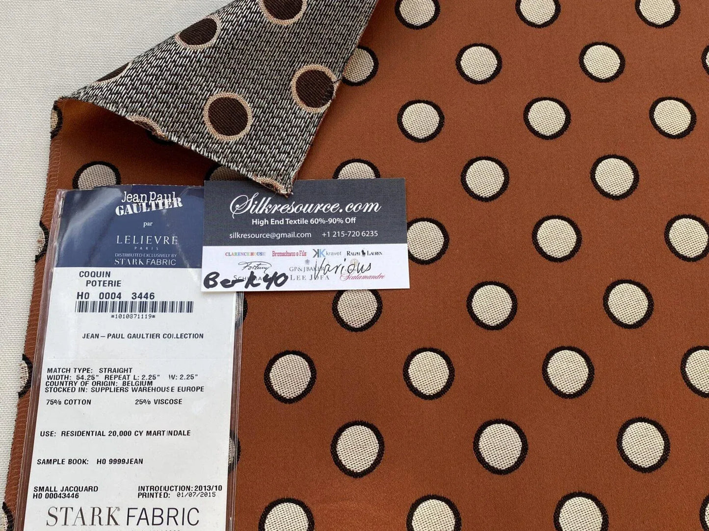 27 Berkbox40 Scalamandre Jean Paul Gautier & lelievre Various Coquin Poterie MSRP USD400+