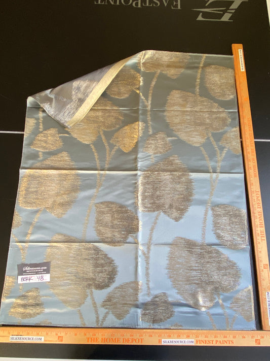 Scalamandre Isabella Blue Shimmer Contemporary - 27”W x 35” L