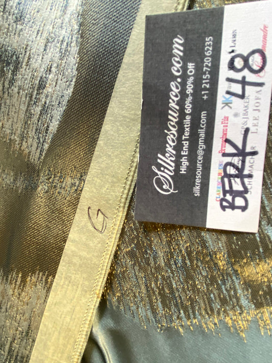 Scalamandre Isabella Blue Shimmer Contemporary - 27”W x 35” L