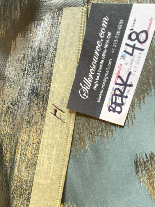 Scalamandre Isabella Contemporary in Blue Shimmer - 27”W x 35” L