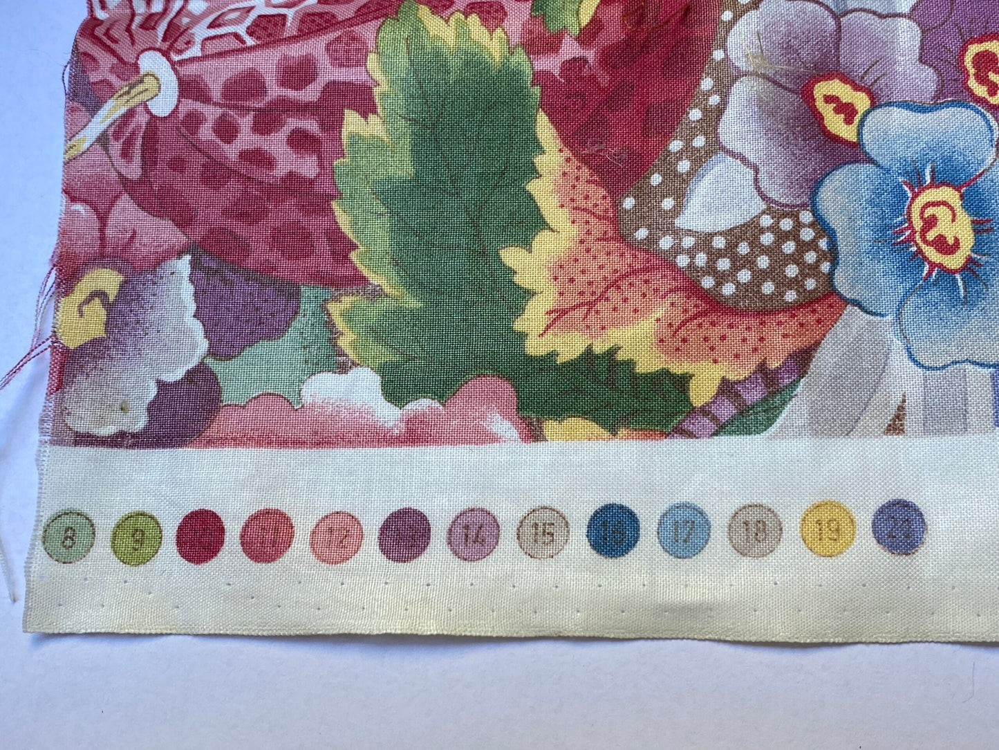 By Yard Scalamandre La Neuveville Print Fruit Flower Melon Grape Harvest Blue MSRP 112/Y