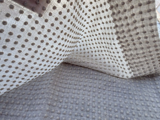 7 Berkbox109 Scalamandre Alhambra Da Vila Linen Small Scale Texture Polyester Linen 2.4yd x54" wide