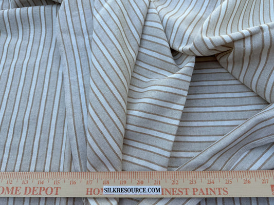 10 Berkbox109 Scalamandre Alhambra Roda Linen Cotton Linen Stripe 2.4yd x54" wide