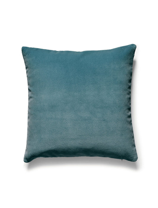 Scalamandre Torino Velvet 22 X 22 - Teal Decorative Pillow