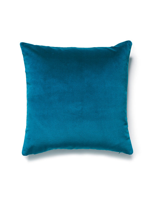Scalamandre Torino Velvet 22 X 22 - Turquoise Decorative Pillow