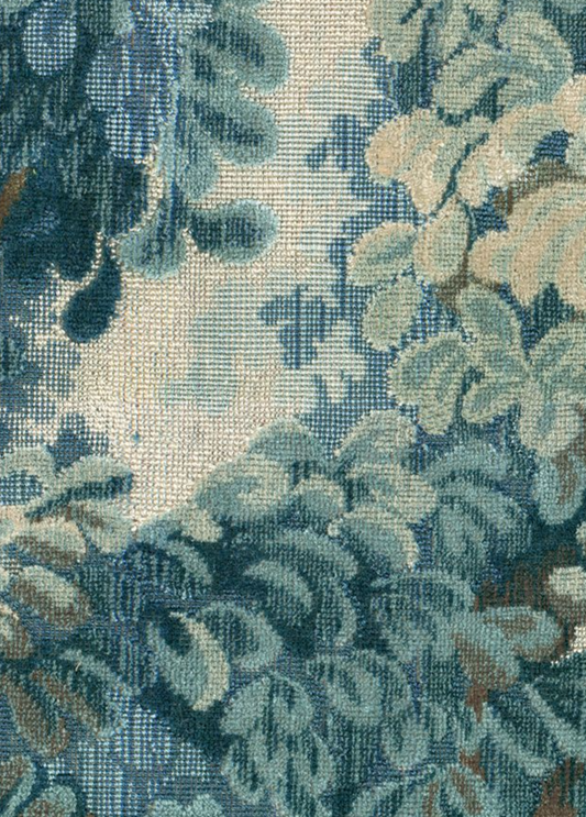 Scalamandre Marly Blues Botanical Linen - Special Order
