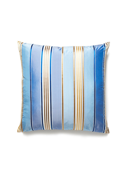 Old World Weavers Charlotte Stripe 22 X 22 - Marine Decorative Pillow