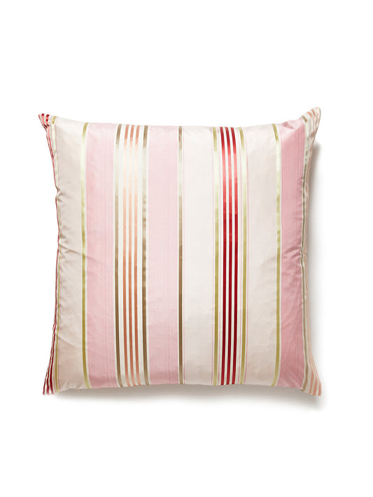 Old World Weavers Charlotte Stripe 22 X 22 - Blush Decorative Pillow