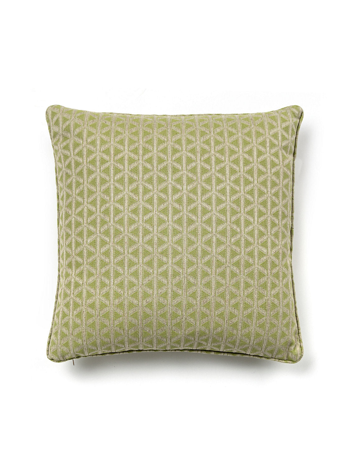 Scalamandre Cross Channel 22 X 22 - Spring Green Decorative Pillow