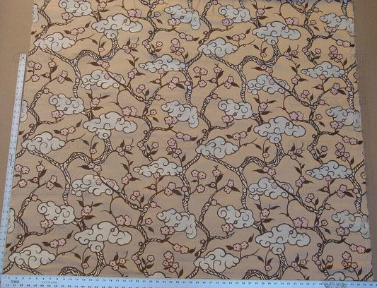 by yard High End Asian Cloud Cherry Lampas Blend THICK GORGEOUS MSRP USD 200/Y