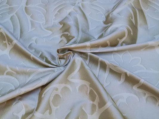 Kravet Couture Barbara Barry Old World in Flax *white Cream 100% Silk Damask
