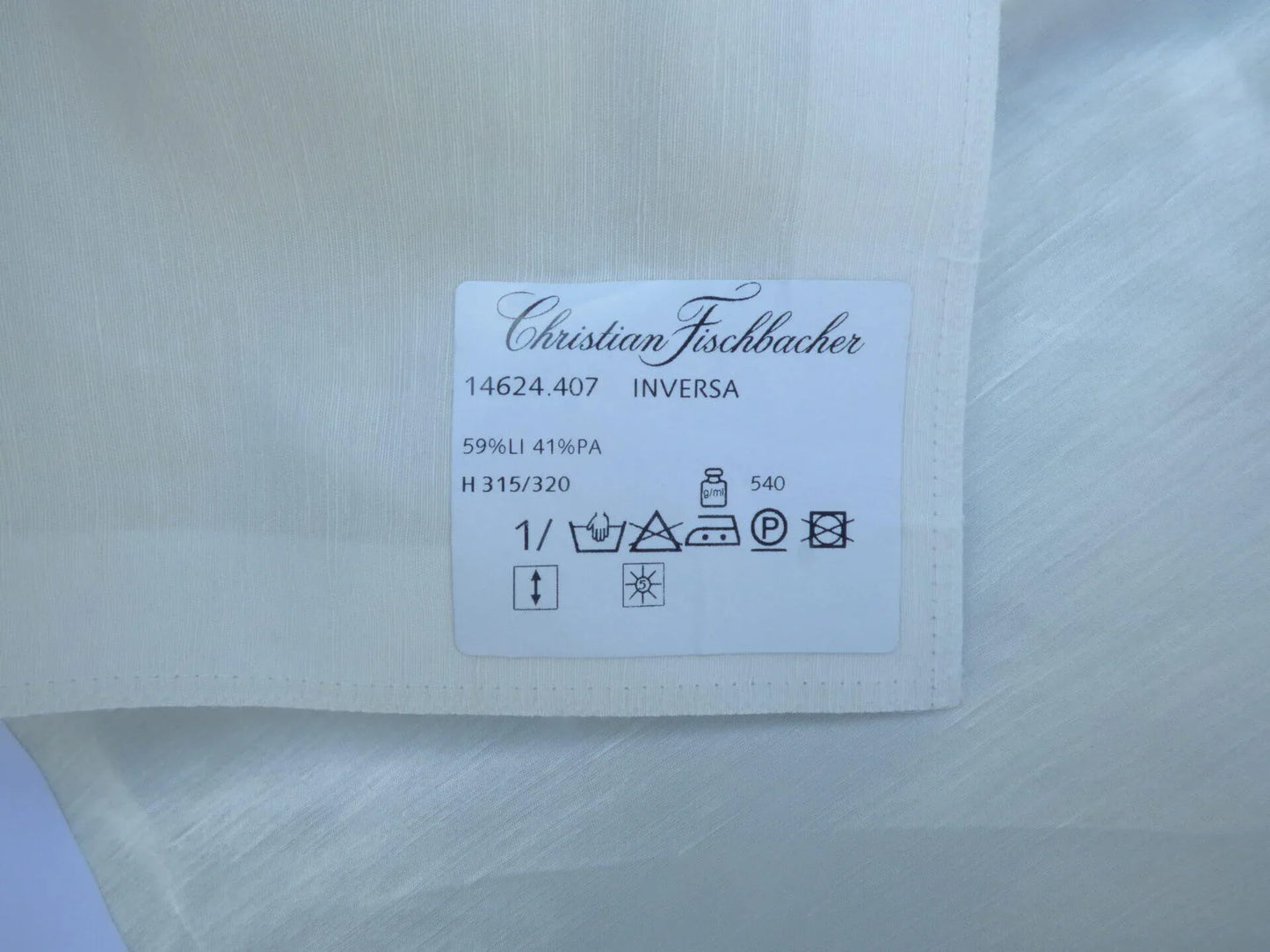 7 Berkbox49 Scalamandre Square Inversa Linen Sheer White MSRP USD 200+