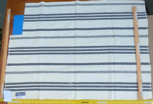 5 Berkbox50 Scalamandre Lelievre Square Marina Stripe White Dark Blue Jacquard Woven MSRP USD 428/yard