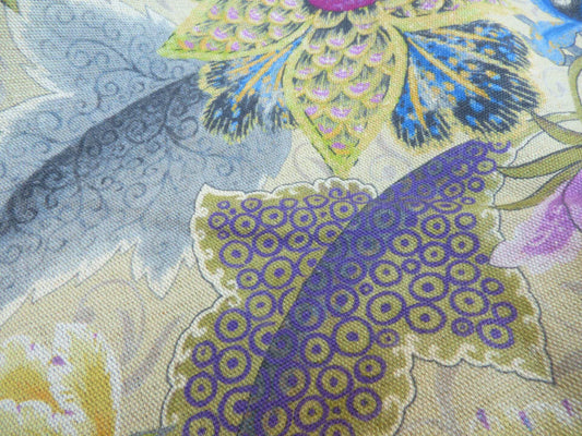 11 Berkbox50 Scalamandre Square Cottage Garden Purple Passion 2.4 Yd MSRP USD 204/yard