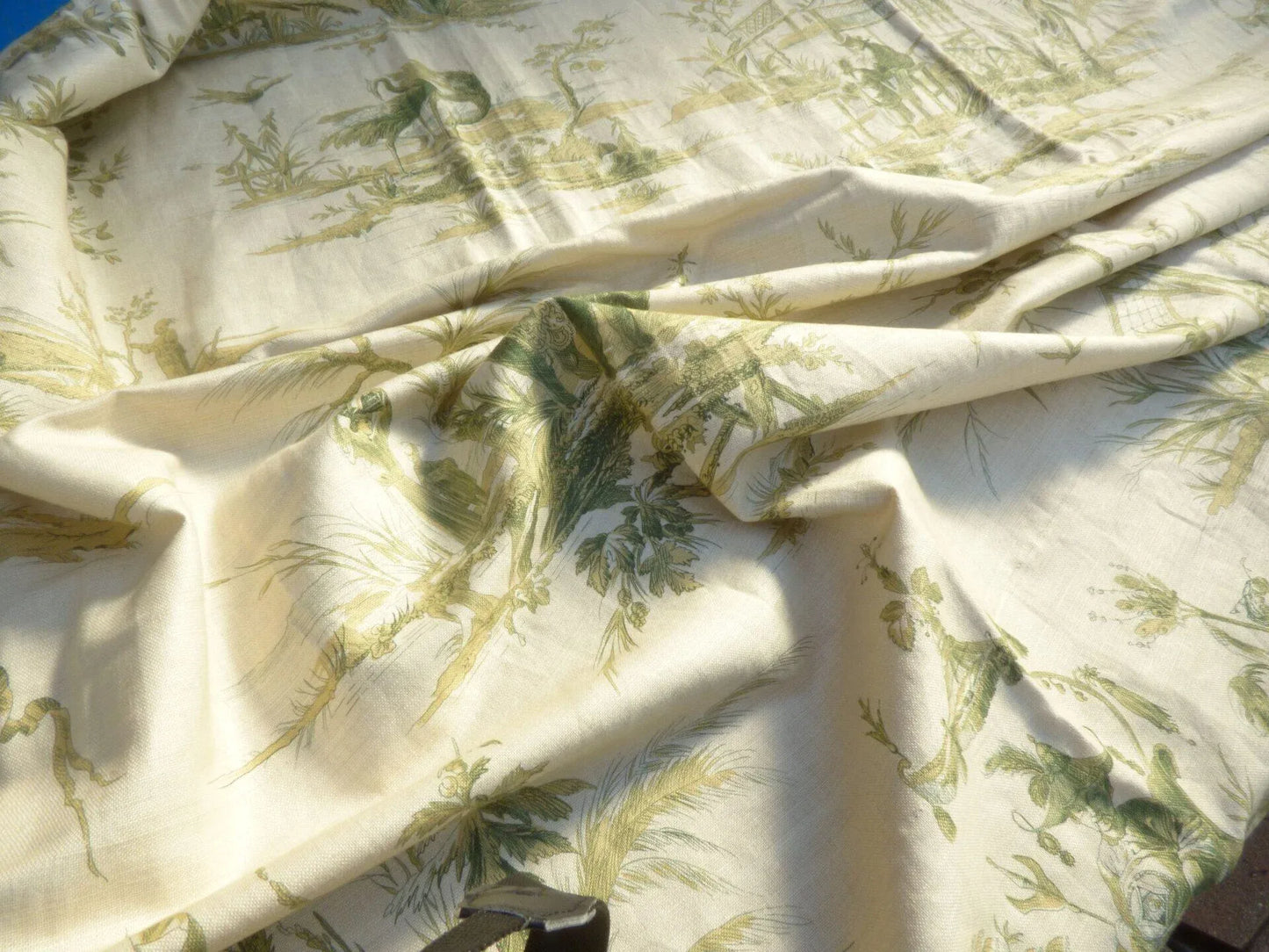 15 Berkbox50 Scalamandre Square 1.2yd Voyage En Chine Vert Chinoiserie Asian Garden Elephant MSRP USD 388/Yard