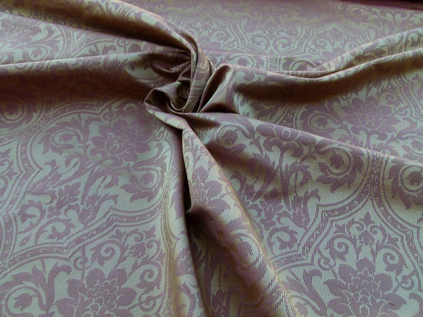 By Yard Brahms Damask Gold Red Scalamandre Silk Rhythmic Medallion MSRP USD 272Usd/Y