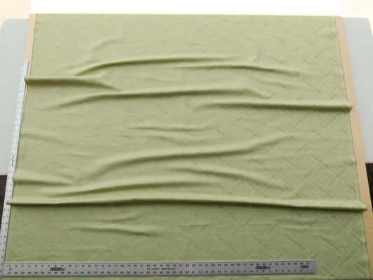 By Yard Grey Watkins Scalamandre Vasse Misty Green Woven Lattice Fretwork Laurel Leaf MSRP USD 188Usd/Y