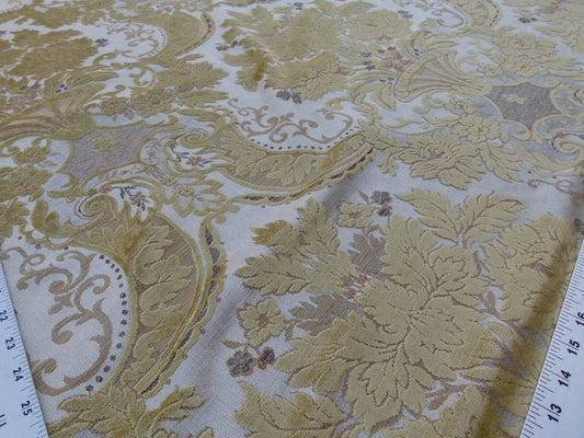 By Yard Corda Matisse Renaissance Damask Bronze Cut Velvet Scalamandre MSRP USD 494Usd/Y