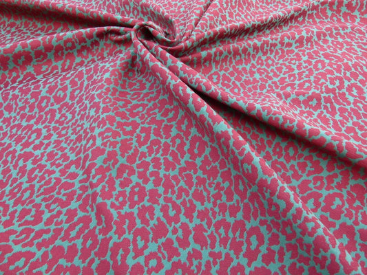 Scalamandre Enchanting Himalaya Red Green Animal Skin Snow Leopard Fonthill Tapestry Heavy!