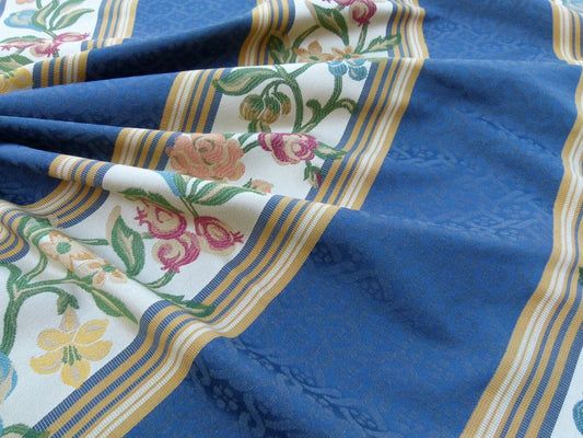 Scalamandre Salerno Grey Watkins Blue Floral Pomegranate Pear Rose Stripe MSRP USD 152/Y