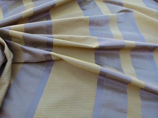 Scalamandre Montes Stripe Grey Watkins Golden Plum (reversible) Silk Stripe MSRP USD 228/Y