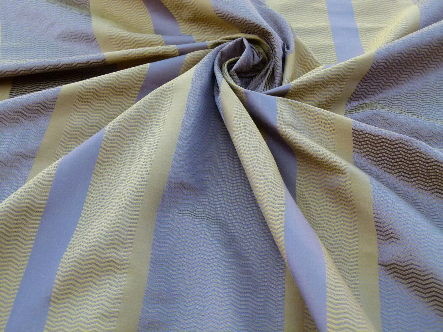 Scalamandre Montes Stripe Grey Watkins Golden Plum (reversible) Silk Stripe MSRP USD 228/Y