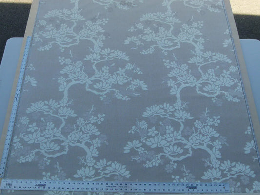 Scalamandre Yoshino Nougat Asian Penzai Magnolia Tree Cut Velvet MSRP USD 240/Y