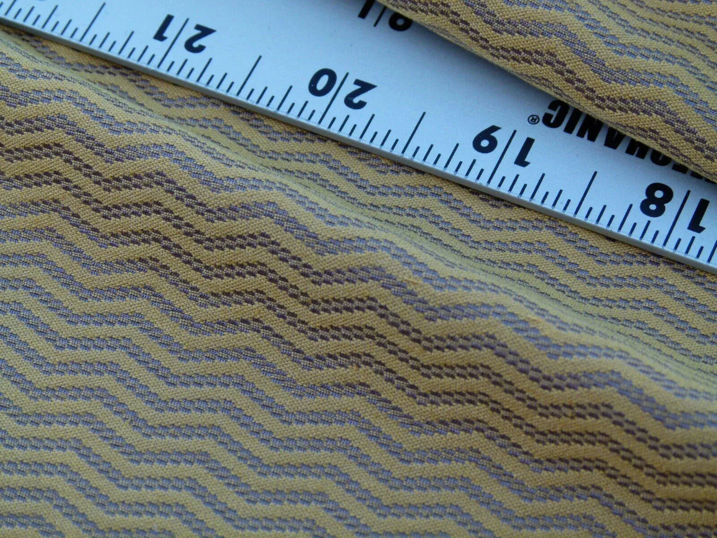 Scalamandre Montes Chevron Grey Watkins Golden Plum Silk Texture (reversible) MSRP USD 164/Y