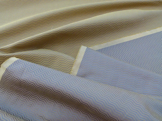 Scalamandre Montes Chevron Grey Watkins Golden Plum Silk Texture (reversible) MSRP USD 164/Y