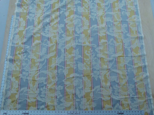 Scalamandre Damasko Rigato Damask Stripe Magnolia Grey Gold Old World Weavers Fonthill MSRP USD 164/Y