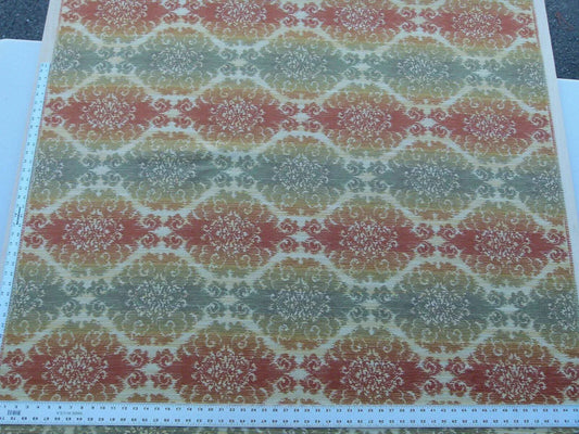 Scalamandre Accademy Filigree Tapestry In Autumn Red Orange Green Durable! Old World Weavers MSRP USD 216/YD