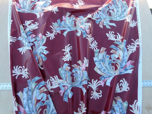 Scalamandre Museum Quality! Noshi Grey Watkinds Imari Red Japanese Kimono Inpsired Chintz Old World Weavers MSRP USD 168