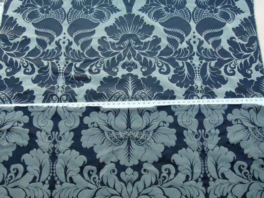 By Yard Scalamandre Old World Weavers Aspide Black Green Cornucopia Silk Reversible MSRP USD 522/Y