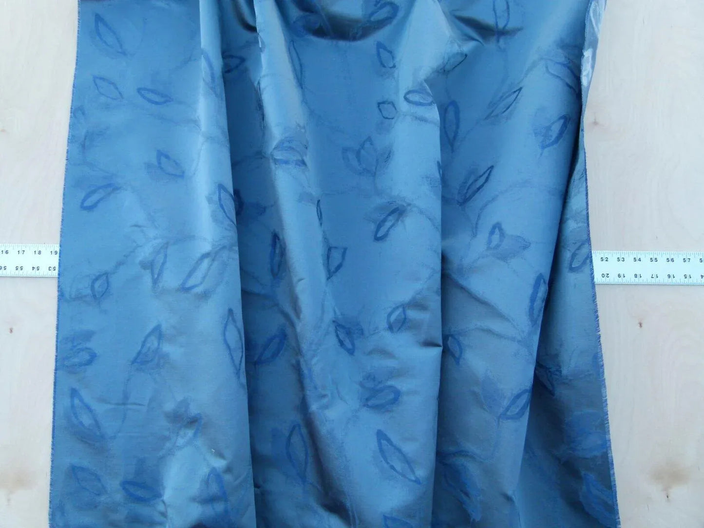 By Yard Scalamandre Gw Maharajah Midnight Blue Silk Linen Damask Reversible MSRP USD 348/Y