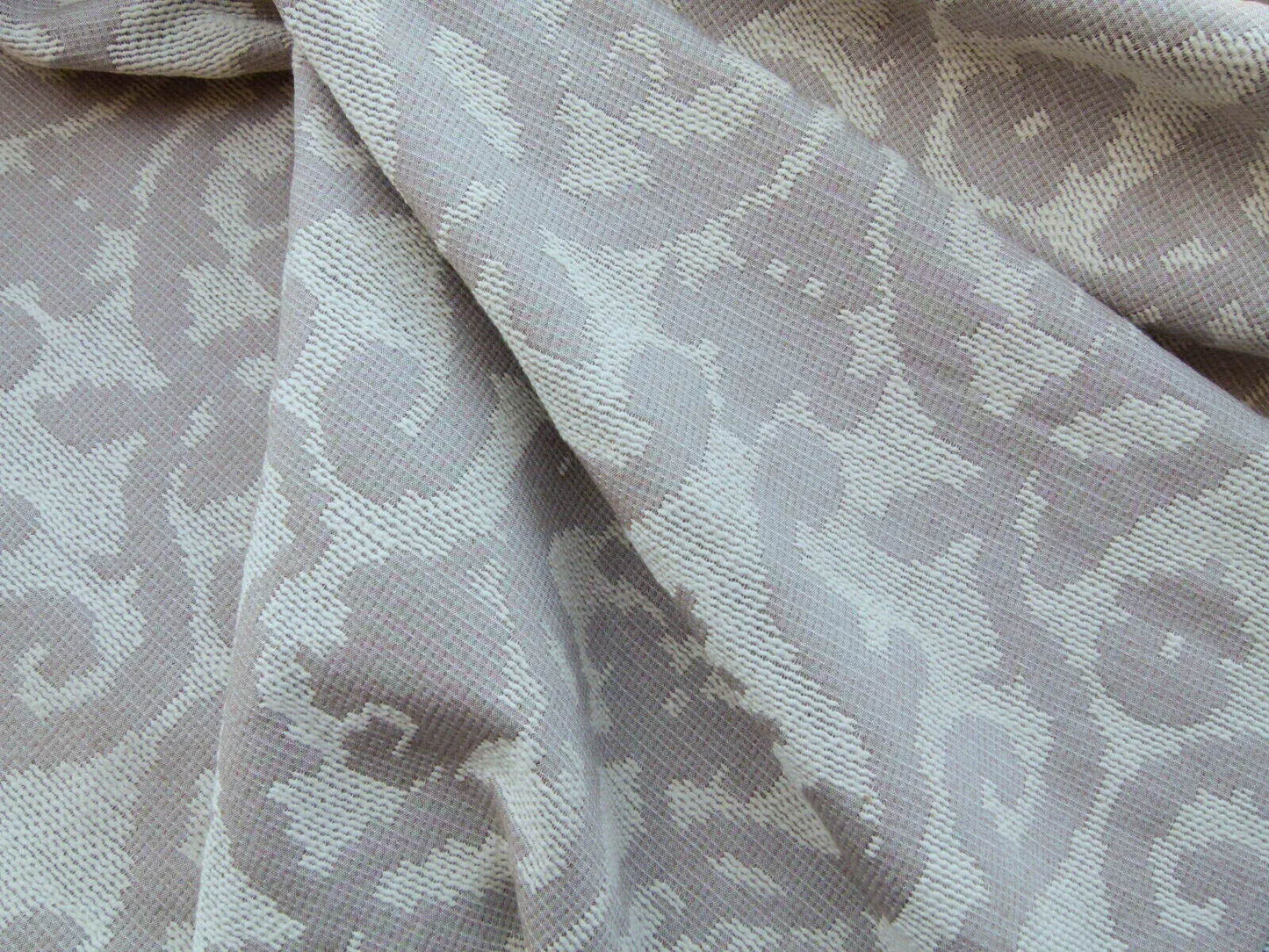 By Yard Scalamandre Old World Weavers Monte Solaro Mocha Beige Brown Tint of Pink Cotton Jacquard Reversible MSRP USD 172/Y