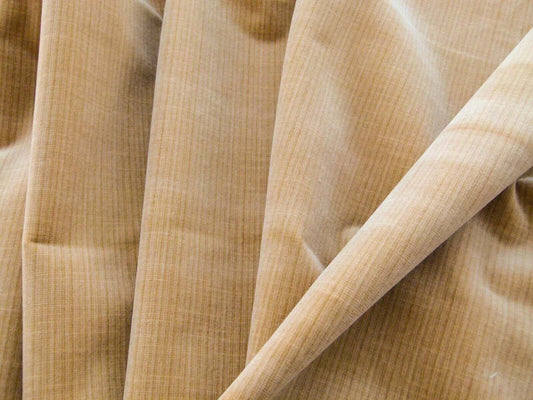 Scalamandre Strie Amboise Dune Velvet Cotton Old World Weavers Cotton Velvet MSRP USD 196/Yd