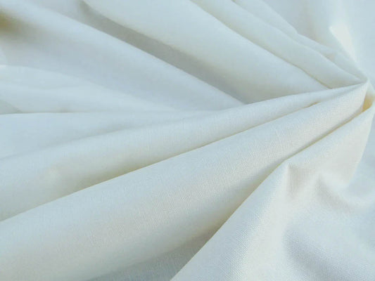 Scalamandre Gloss Avorio Ivory White MSRP USD 90 Old World Weavers Cotton Linen Blend