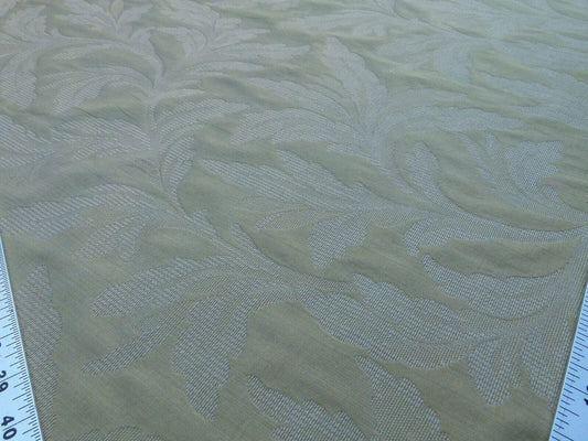 By Yard Scalamandre Cordoba Old Gold Chenille Woven Foliage Acanthus MSRP USD 176/Y Grey Watkins