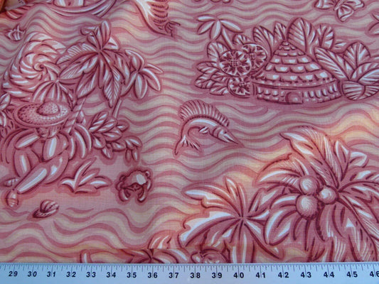 1.625y Scalamandre Sweet Leilani Rose Grey Watkins MSRP USD 96/Y